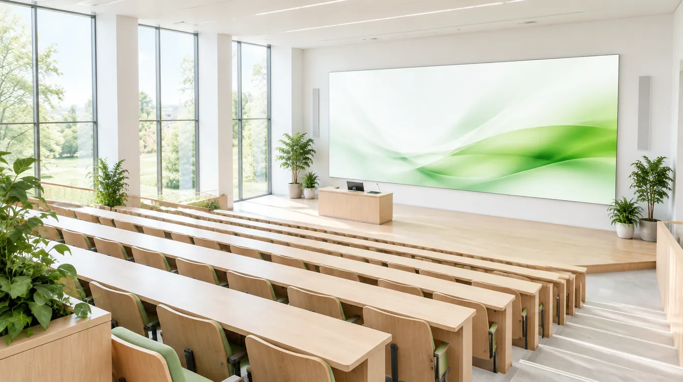 Lecture theatre with LED wall